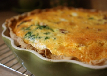 Quiche de espinacas fácil.