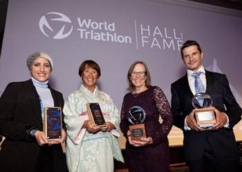 Iván Raña en el Hall of Fame de World Triathlon