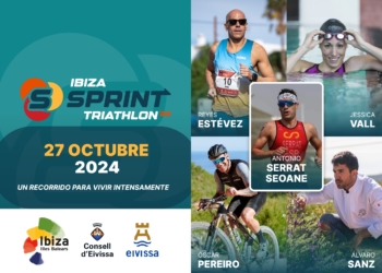 Ibiza Sprint Triathlon: Cuatro debutantes de lujo y un triatleta olímpico en la isla blanca