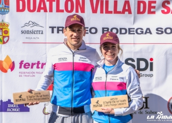 Mikel Múgica e Irune López conquistan el Duatlón más duro de España en San Vicente de la Sonsierra