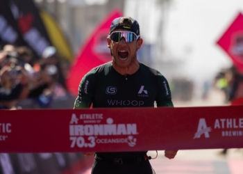 Análisis: La estrategia de carrera que llevó a Sanders al triunfo en IRONMAN 70.3 Oceanside