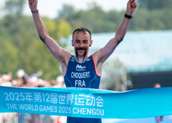 Imparable Choquert: oro en los Juegos Mundiales de Duatlón con un podio belga