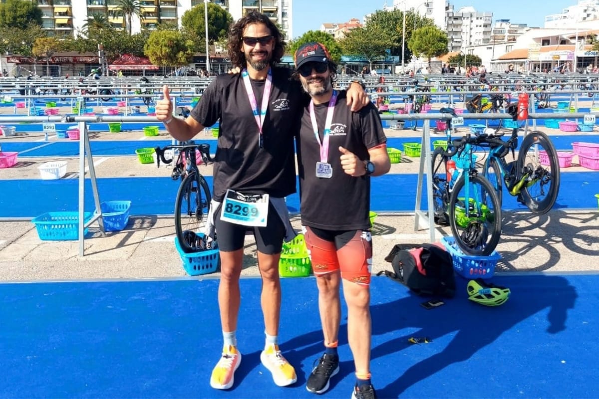 Isaac e Iván en competición
