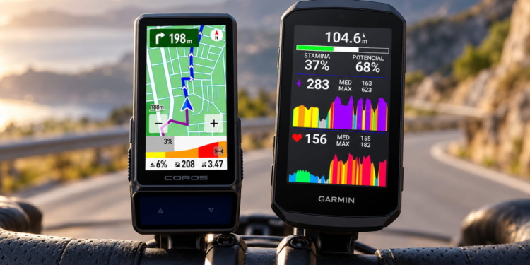 MAnillar con doble ciclocomputador en la bicicleta.