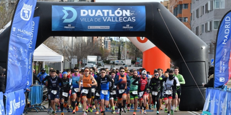 Salida carrera duatlón de vallecas