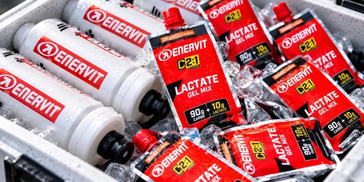 C2:1PRO Lactate Gel Mix de Enervit utilizado por UAE Team Emirates-XRG