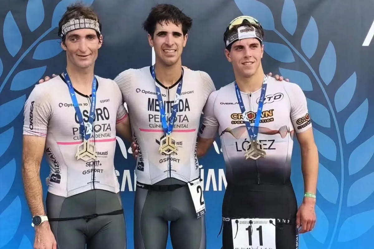 Podio masculino del Campeonato de España de larga distancia de Doñana 2026